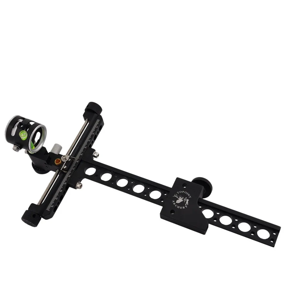 

Compound Bow 1 Pin Bow Sight Micro Adjust long pole for hunting and archery