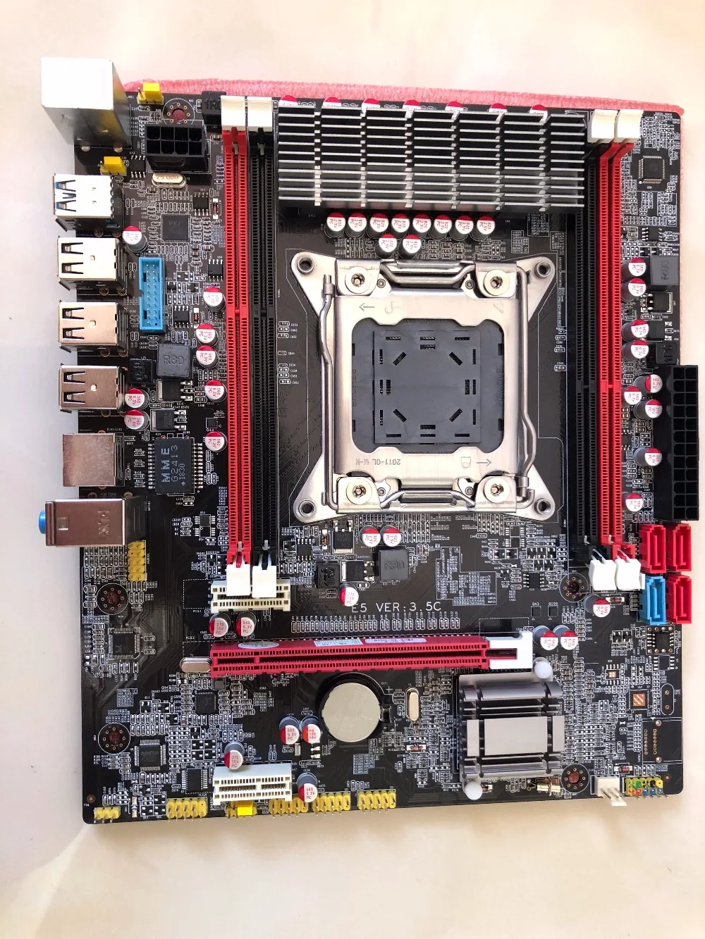 

New X79 E5 3.5C LGA 2011 DDR3 ECC For I7 E5-V1 E5-V2 64GB SATA3 USB3.0 All-Solid X79 Desktop Motherboard