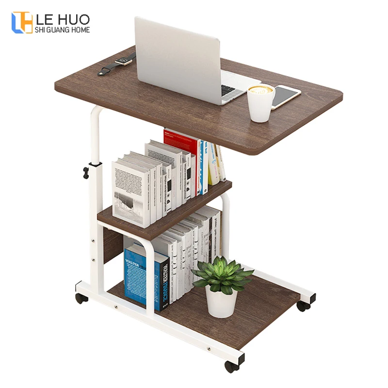  Simple standing laptop table can move household desktop desk can be raised and lowered mobile foldi