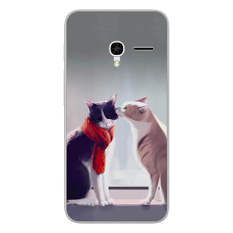 Мягкий с рисунком из ТПУ чехол для Alcatel One Touch Pixi 3 4,5 4G версия 5017D 5019D 5019 чехол для телефона s задняя крышка цветок - Цвет: M117