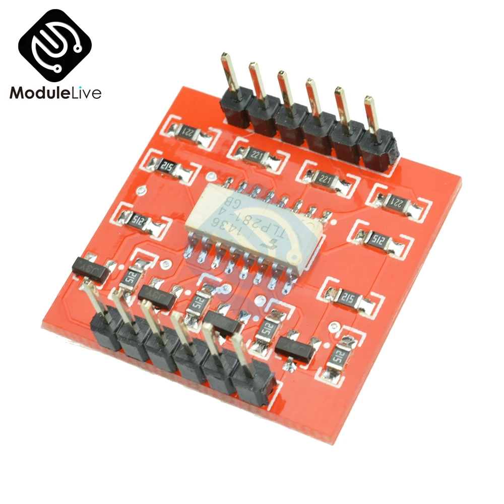 TLP281 4 канальный оптоизолятор IC модуль для Arduino Плата расширения высокий и низкий