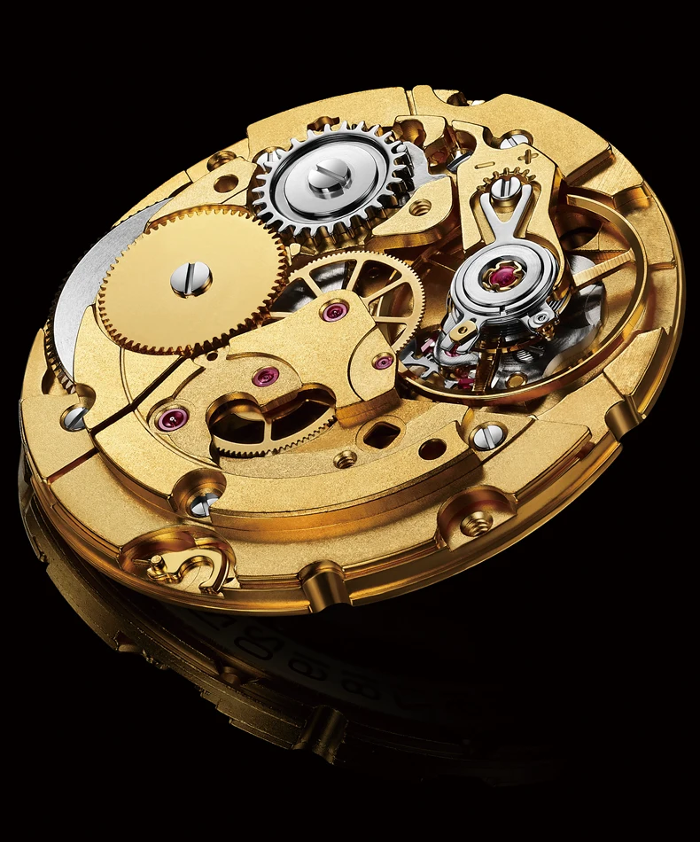 Механические часы Seagull Tourbillon мужские сапфировые с ремешком из крокодиловой кожи
