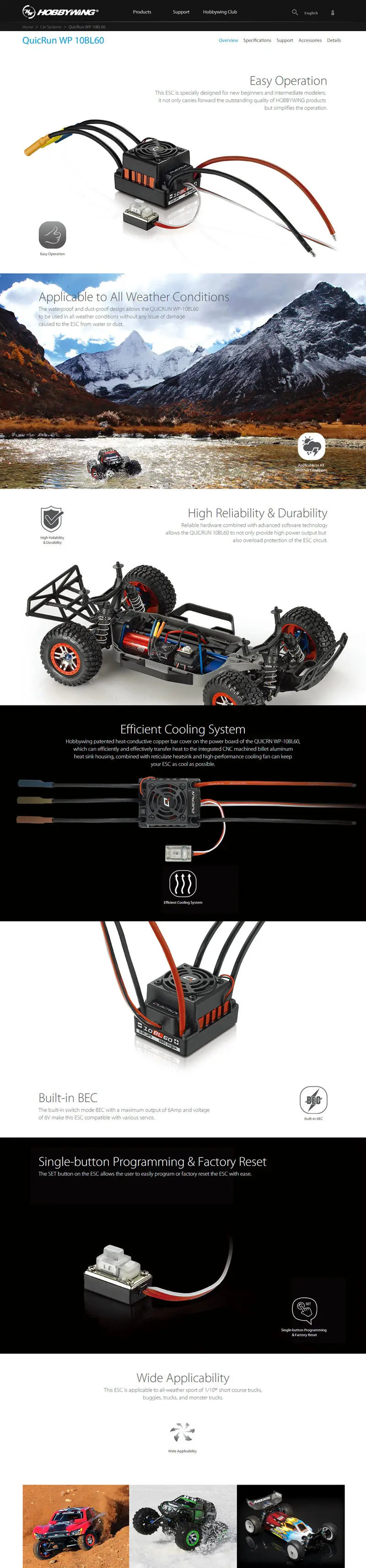 QuicRun WP 10BL60_Car Systems_HOBBYWING   Welcome_