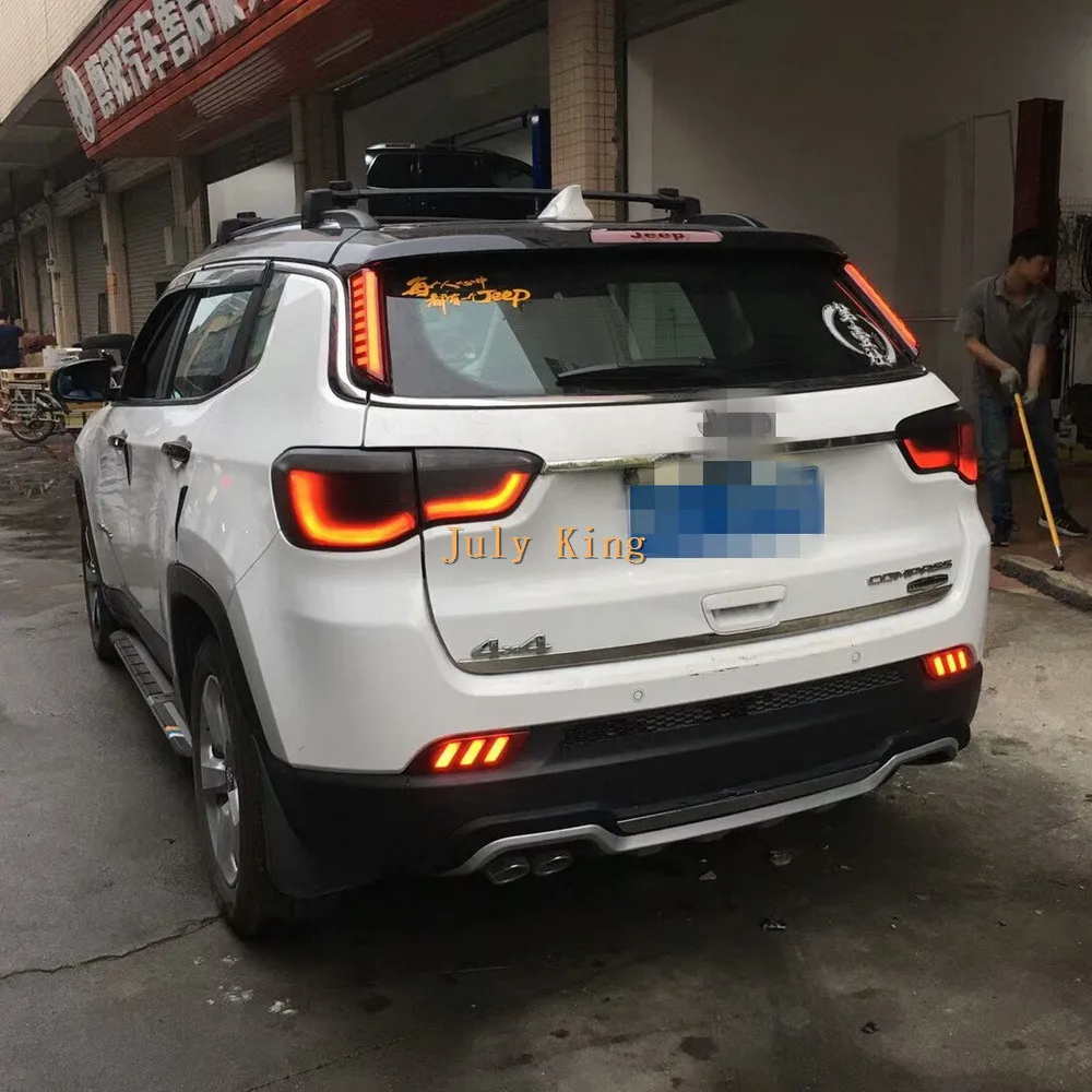 Beli Juli King Panduan Mobil DIPIMPIN Cahaya Lampu Rem + Malam Mengemudi Cahaya Kasus untuk Jeep Compass 2017 +, LED Rear Bumper Fog Lamp Harga Juli King Panduan Mobil DIPIMPIN Cahaya Lampu Rem + Malam Mengemudi Cahaya Kasus untuk Jeep Compass 2017 +, LED Rear Bumper Fog Lamp