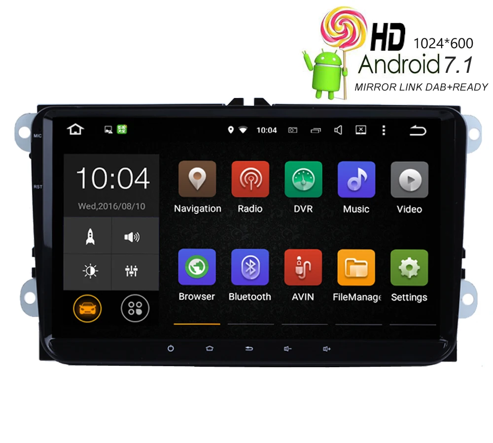 Top HIRIOT 9 IPS 1024*600 Car Android 7.1.1 Car DVD GPS Player SAT NAVI For VW POLO GOLF PASSAT JETTA Radio BT MAP WIFI/4G DAB+DVR 0 Top HIRIOT 9 IPS 1024*600 Car Android 7.1.1 Car DVD GPS Player SAT NAVI For VW POLO GOLF PASSAT JETTA Radio BT MAP WIFI/4G DAB+DVR 0