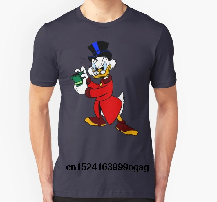 

Fashion Cool Men T shirt Women Funny tshirt Scrooge McDuck Full Customized Printed T-Shirt