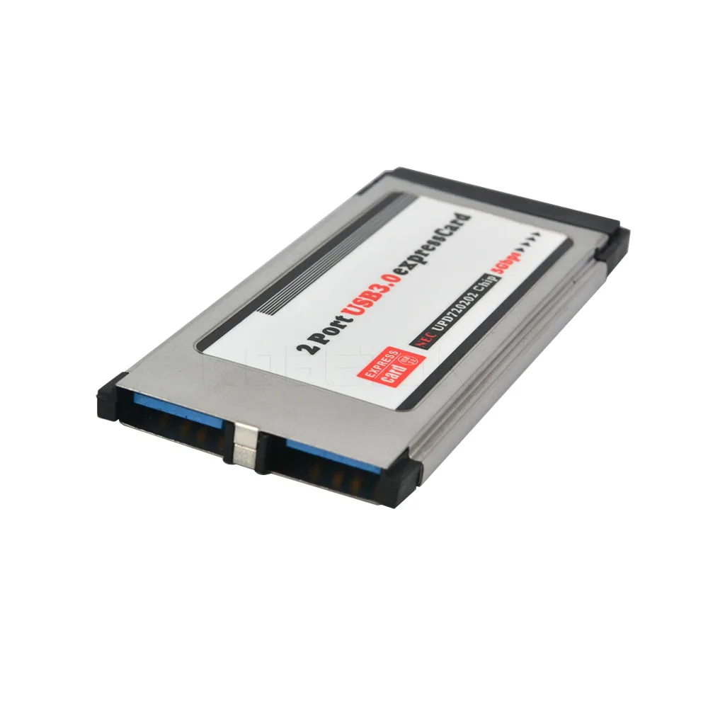 Kebidumei двойной 2 портами плата PCI Express к USB 3,0 PCI-E карта адаптер 5 Гбит/с PCMCIA для чипсета NEC 34 мм слот ExpressCard конвертер