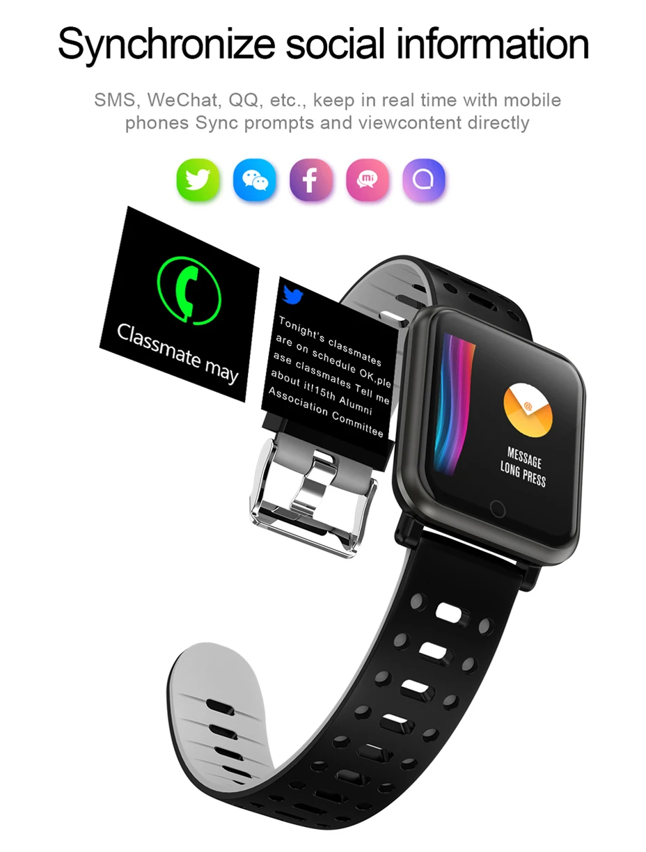 COLMI Смарт часы CP11 IP68 водонепроницаемый монитор сердечного ритма поддержка Бег Плавание для мужчин Smartwatch для iPhone Android телефон