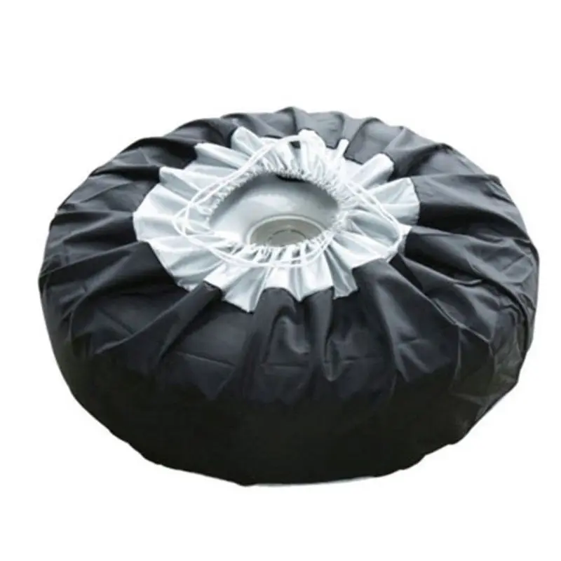 

1PC Tire Cover Case Car Spare Tire Cover Storage Bags Carry Tote Polyester Tire For Cars Wheel Protection Covers 4 Season M77