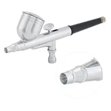 Аэрограф инструмент двойного действия гравитационная подача 0,2 мм 0,3 мм 0,5 мм Насадка спрей 7CC Аэрограф для дизайна ногтей краска тату инструмент воздушная кисть