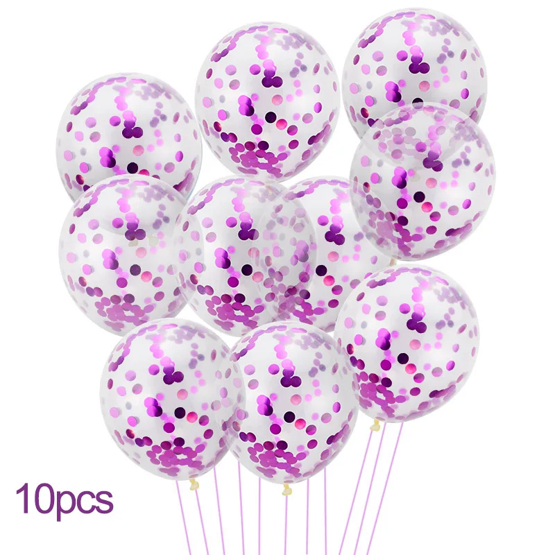 7-10pcs Набор воздушных шаров из латекса с блестками, 12 дюймов, украшение на день рождения, открытие, свадебное оформление, вечерние принадлежности для детского душа - Цвет: 7-10pcs