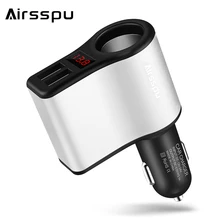 

Airsspu Car Charger Cigarette Lighter 2-Ports USB Charger 2.1A Car-Charger For iPhone Samsung Charging Mobile Phone Universal