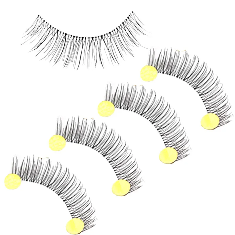 

Wqzl 10Pairs Natural Black Long False Eyelashes Artificial Fiber Fake Eye Lashes Handmade Extensions Eyelash Makeup Tool Fish217