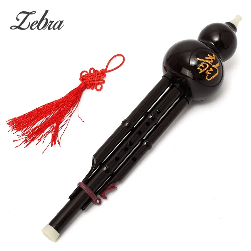 

New Chinese Traditional Hulusi Gourd Cucurbit Flute C/Bb Yunnan Professional Ethnic Musical Instrument with Chinese Knot Gifts