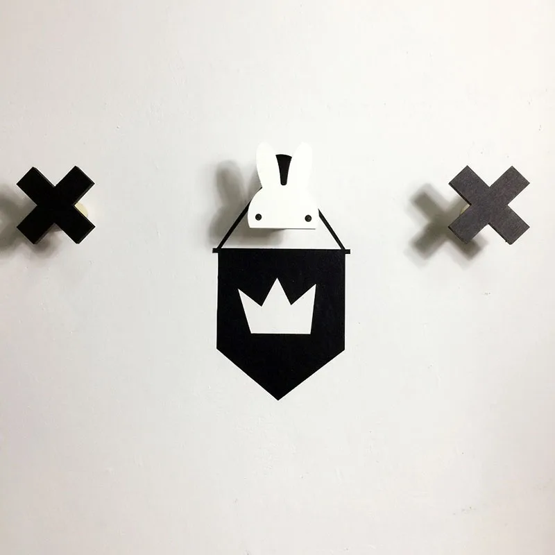 

Nordic Style Wooden Clothes Wall Hook For Kid Baby Room Decorative Cute Many Design Hook For Clothes In Door Ornament Hanger