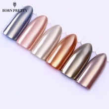 Зеркальный лак Блестящий золотистый Серебристый порошок хромового пигмента волшебный сверкающий маникюр лак для ногтей