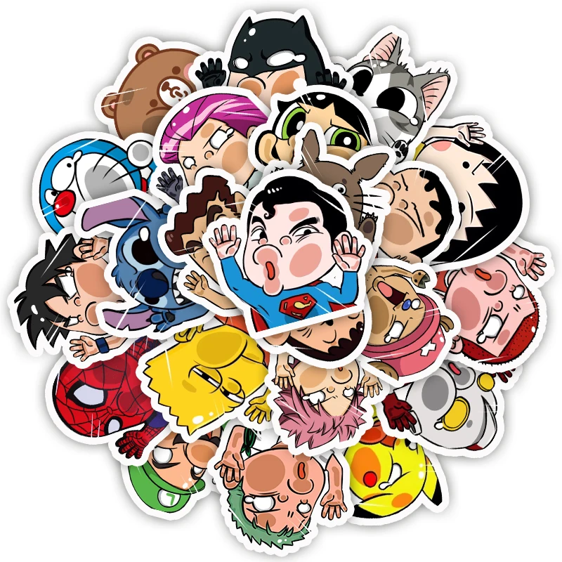50 шт. водонепроницаемый Doraemon супер красивая гитара багаж ноутбук велосипед скейтборд игрушечная аппликация