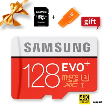 

SAMSUNG 100% Original Genuine EVO Plus Microsd Cards Memory Card 128GB Micro SD TF Flash Card
