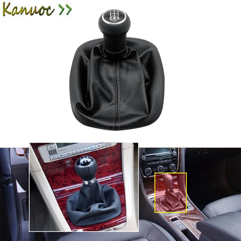 

5 Speed Manual Car Gear Shift Knob Lever Stick Pen Gaiter Boot Cover Case Car Styling For vw VW PASSAT B5 B5.5 1998-2005