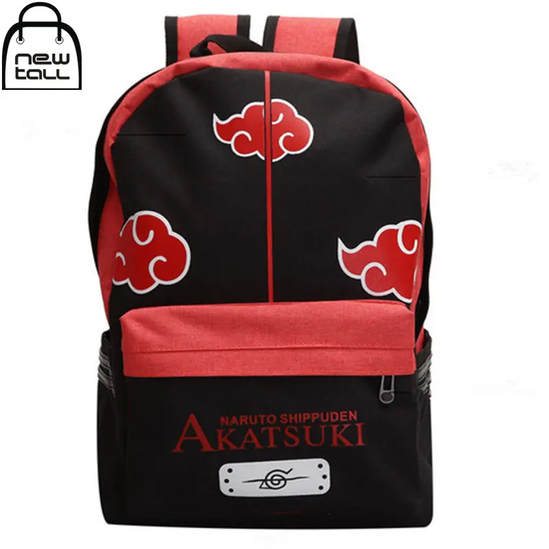 Naruto Uchiha Itachi Cloud Pattern Anime Canvas Shoulder Bag Student