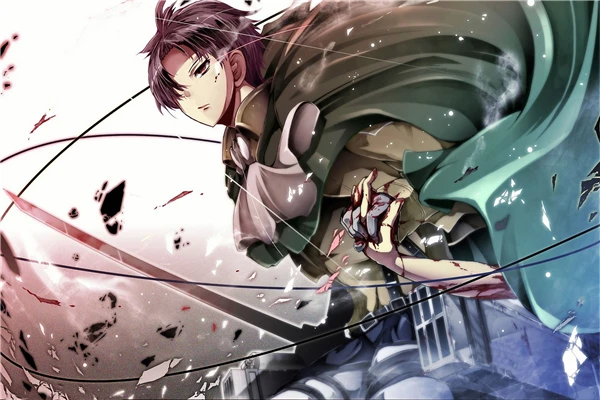 Hot Sale Free Ship Levi Warrior 6 Fashion Wallpaper Custom Canvas