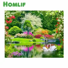 Алмазная картина на заказ пейзаж Алмазная картина Полная площадь Алмазная вышивка Лебедь Алмазная мозаика, стразы иконы ручка