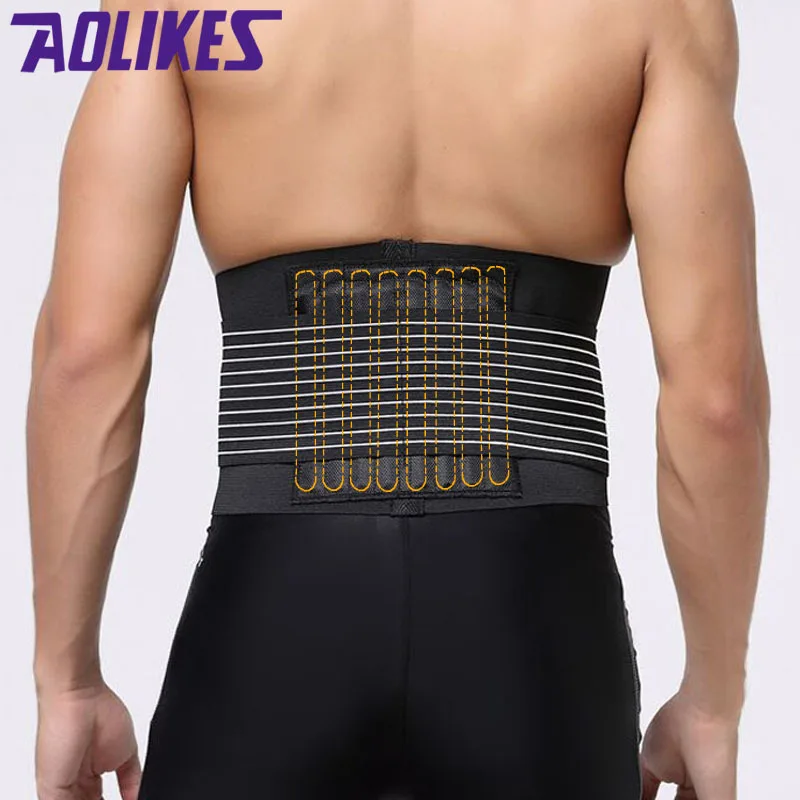 Powerlifting Waist Support Band Adjustable Waist Padded Belt Lumbar