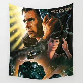 

Blade Runner Wall Tapestry Cover Beach Towel Throw Blanket Picnic Yoga Mat Home Decoration