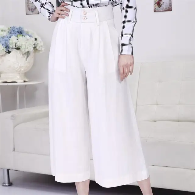 Pantaloni Estate Lino 2018 Donna Bianchi 43Rq5jLA