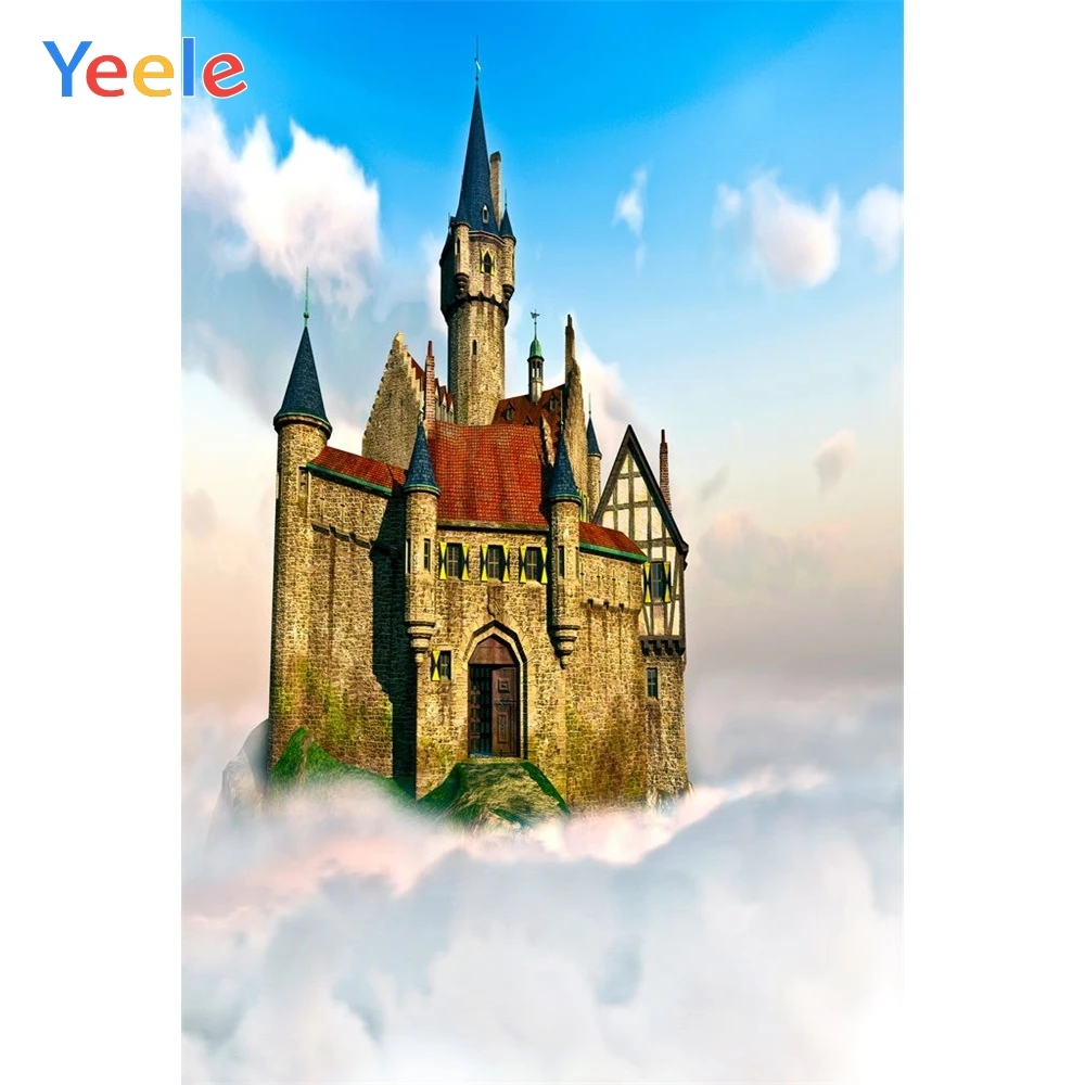 

Yeele Fantasy Old Castle Sky Cloud Wonderland Photography Backdrop Baby Birthday Party Photographic Background For Photo Studio