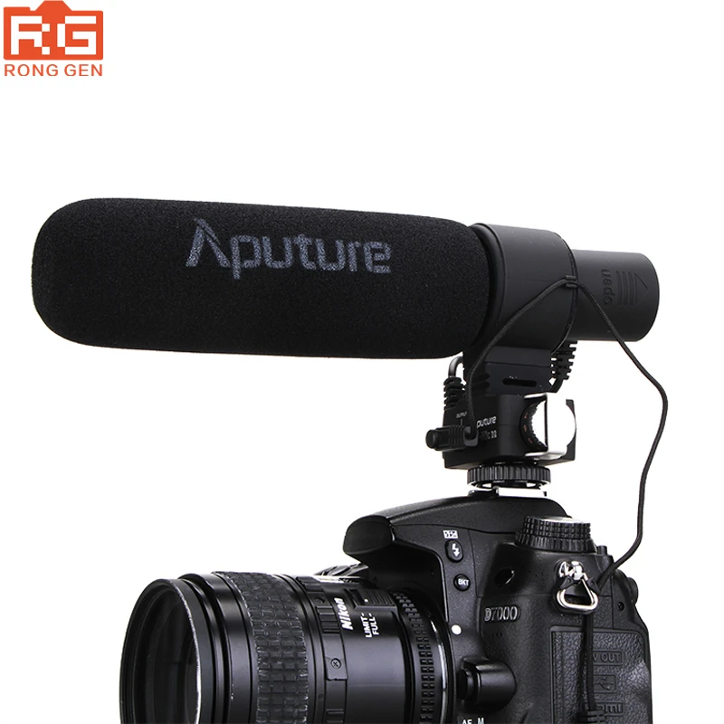 

Aputure V-Mic D2 Sensitivity Adjustable Directional Condenser Shotgun Video Microphone for Nikon Canon Sony Pentax DSLR Camera