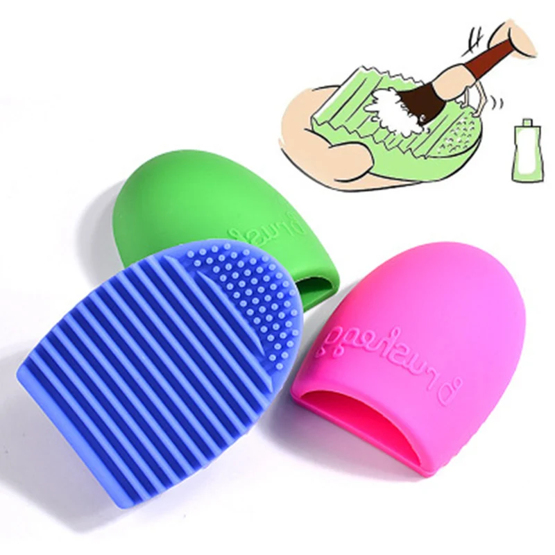 

Y-XLWN Make up brush egg cleaner silicone brush egg drying tool wash egg 3 colors