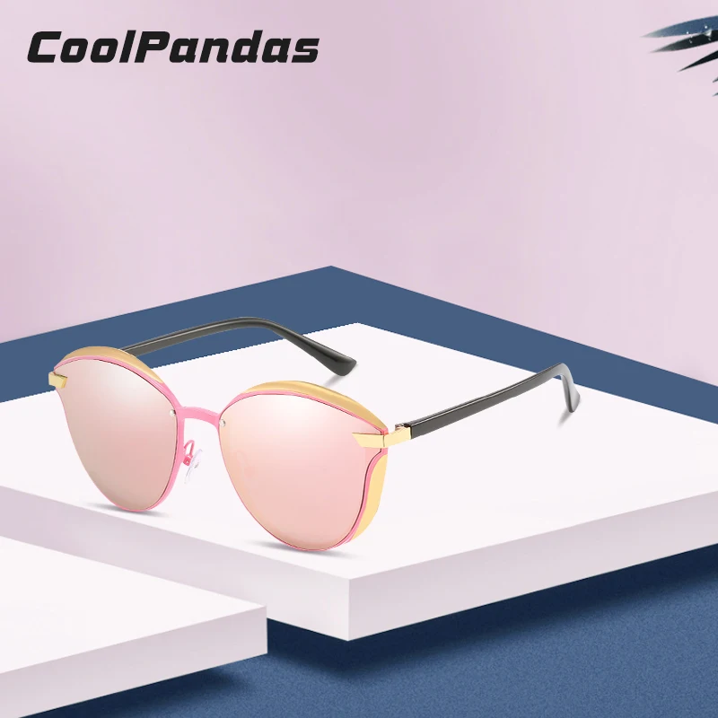 

2019 Brand Fashion Cat Eye Polarized Sunglasses Women Pink Mirror Driving Sun Glasses Shades Oculos Eyewear gafas de sol mujer