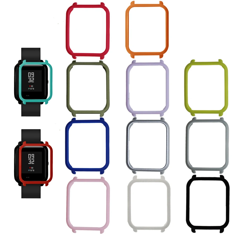 

Silicone Full Case For Huami Amazfit Bip Case Colorful Cover Youth Frame Soft TPU Protection For Huami Amazfit Bip Protector