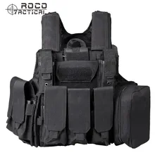 ROCOTACTICAL Molle CIRAS тактический жилет для страйкбола пейнтбола Охотничий Жилет W/подсумок для журналов и хозяйственной сумки бронежилет для переноски CP ACU