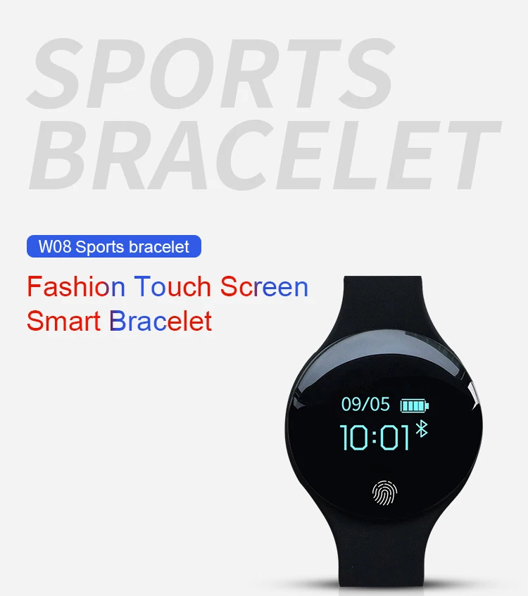 Цветной сенсорный экран, браслет с датчиком движения, смарт-браслет для спорта, фитнеса, мужчин и женщин, носимые устройства для IOS, Android
