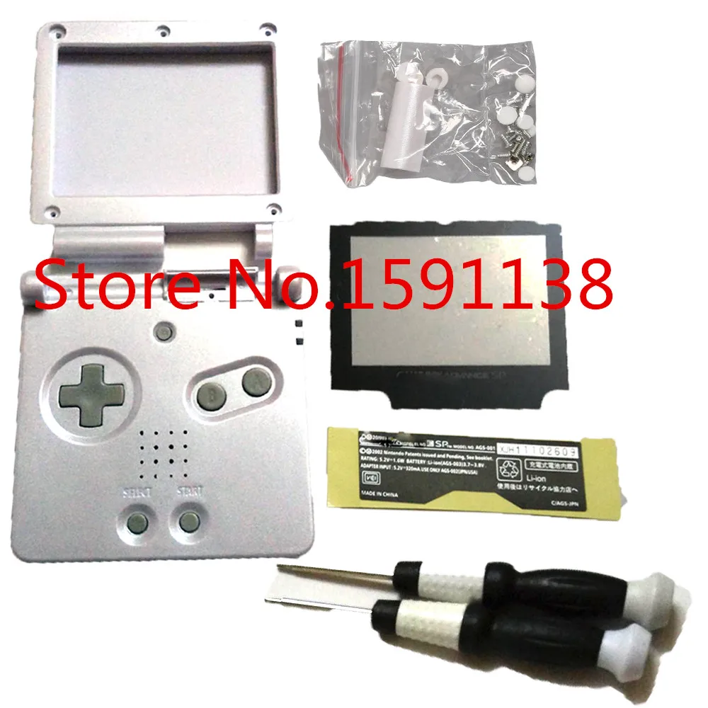 Новый чехол белого цвета для NintendoGBA GameboyAdvance корпус SP сменный пластиковый с