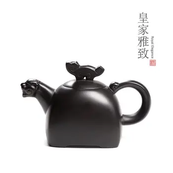 

China Yixing purple clay sand Kung Fu tea set single pot ceramic kettle large household office tea art hard work teapot teaware