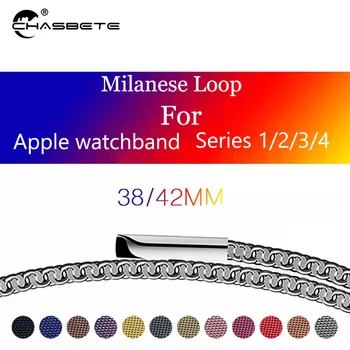 

Milanese Loop band Watchband for Apple Watch Series 4 Watchstrap 40mm 44mm Stainless Steel Bracelet strap iwatch 1/2/3 38mm 42mm