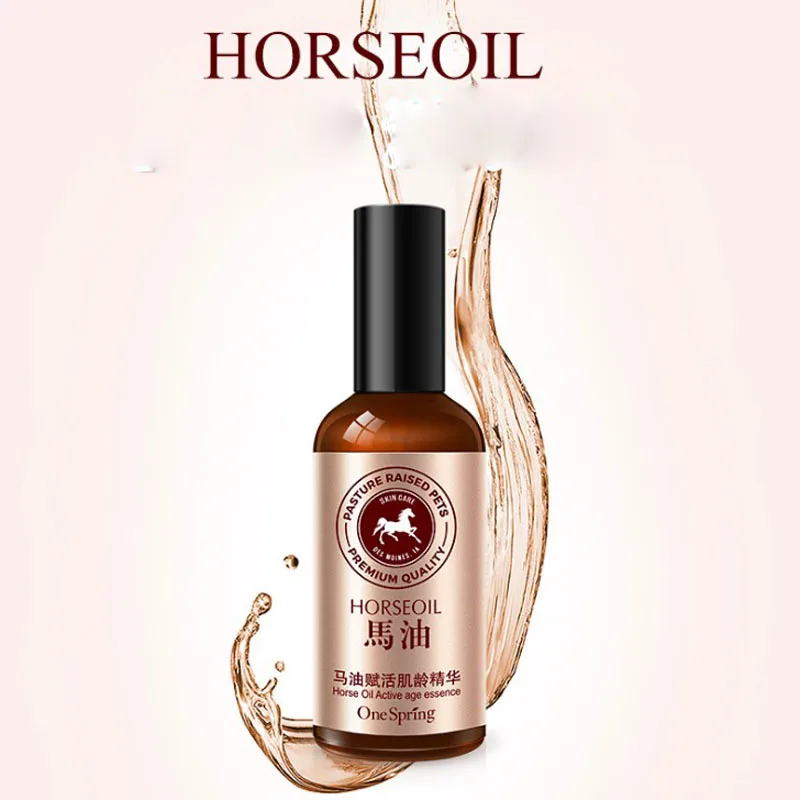 Horse Oil Serum Liquid Essence Anti Aging Moisturizing Face Care Skin Repair Acne Remover