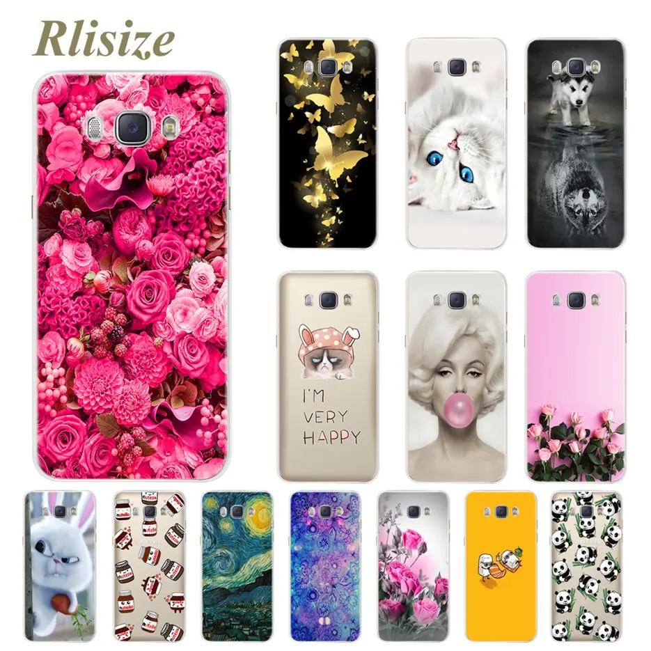 

Colorful Flower Case for Samsung Galaxy J5 2016 J510 J510F Coque Silicone Soft Cover for Samsung J5 J 5 2016 Cases Covers Bumper