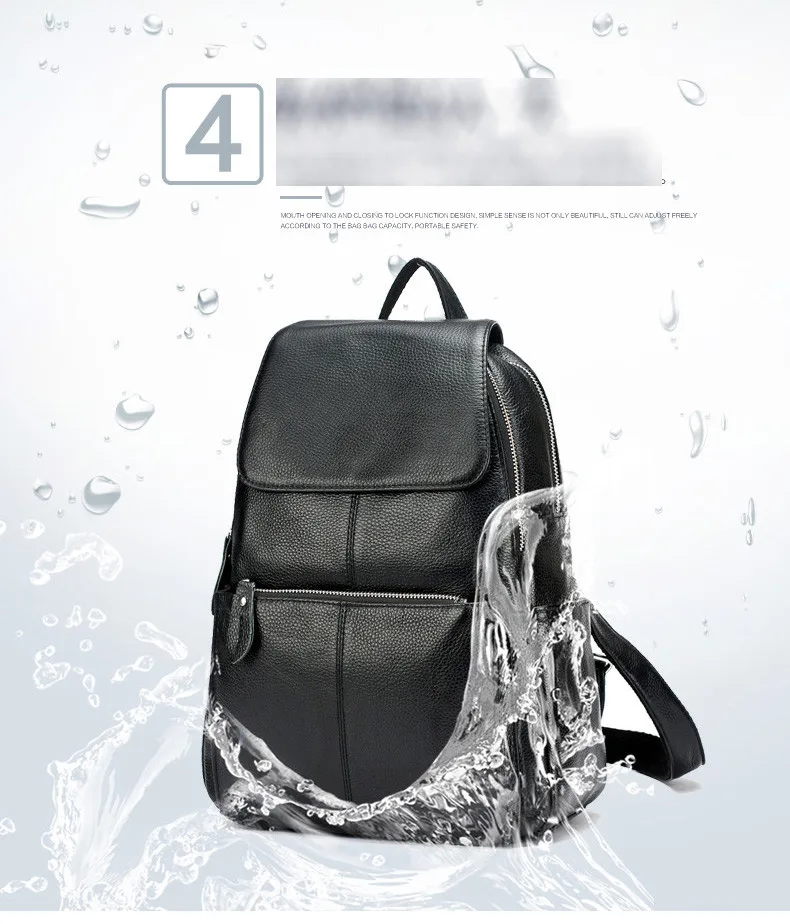 Verdadeiro e Genuíno Couro de Prata Rosa das Senhoras para Mulheres Bolsas de Escola Mochila de Couro Zency Hardware Prata Cinza Branco Menina Camada Superior 100% 17 High Quality Bolsas e Malas