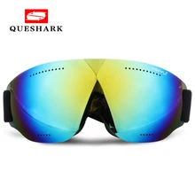 Queshark, профессиональные лыжные очки для сноубординга, детские, мужские, женские, противотуманные, Gafas, очки для мотокросса, лыжного спорта, снежные очки для катания на коньках