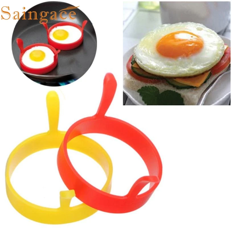 1PC Silicone Round Egg Rings Pancake Mold Nonstick Fried Frying Tool Levert Dropship April 28 | Дом и сад