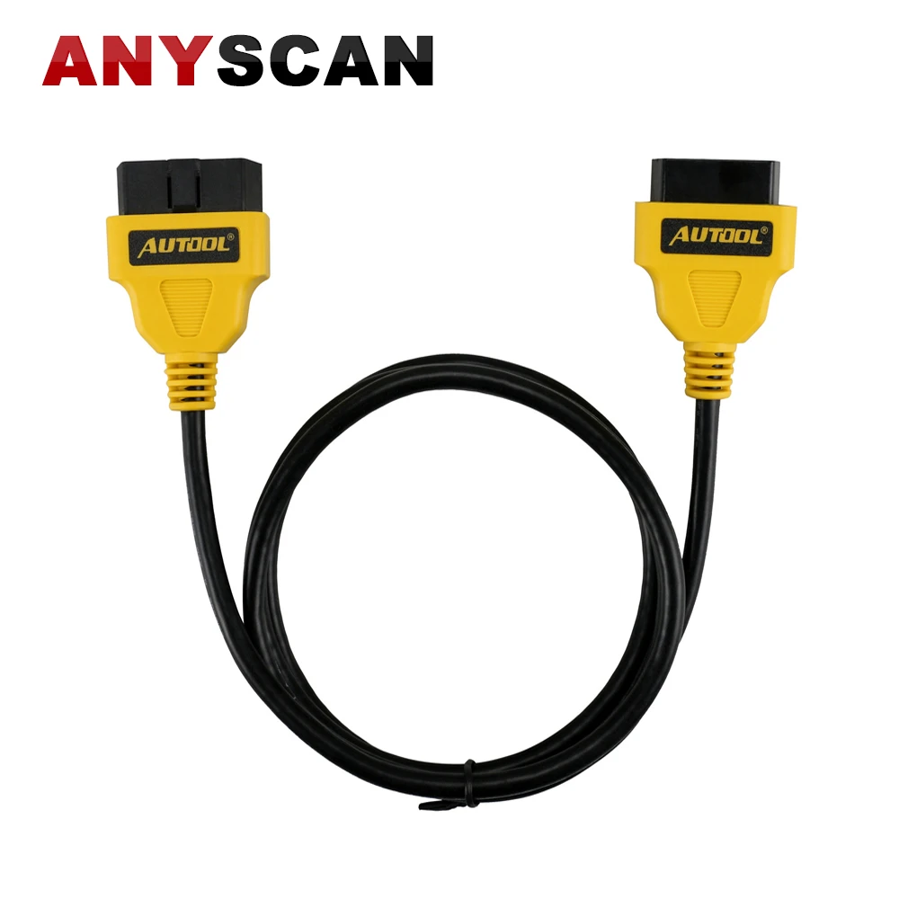 AUTOOL 1 5 m/4.92ft 16 Pin OBD2 ELM327 Диагностика расширения автомобильные кабели мужского и