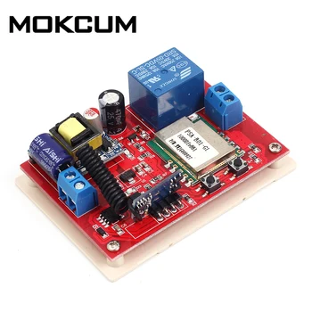 

1 Bit 1 Channel 220V Wifi Wireless APP Phone Remote Control Switch Module Inching Self-Lock Timing Delay Board for Smart Home