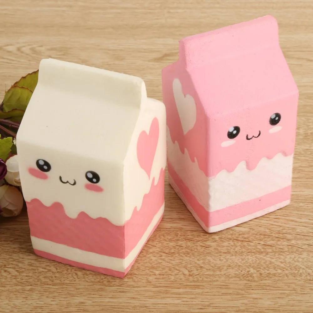 Симпатичные Mochi коробка для йогурта мягкие для сжатия эластичные игрушки мультфильм ребенок подарок стол миниатюры Декор целебная коллекция забавная игрушка для детей