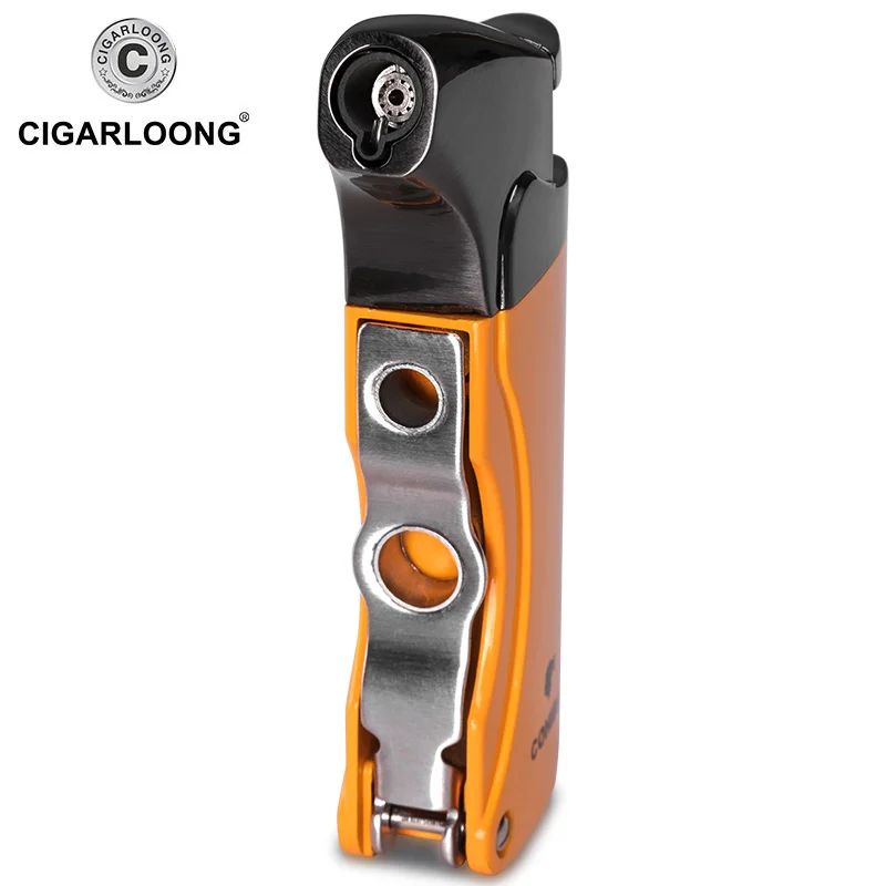 COHIBA зажигалка для сигар бутан 3 Факел струйная с резак аксессуары ветрозащитная