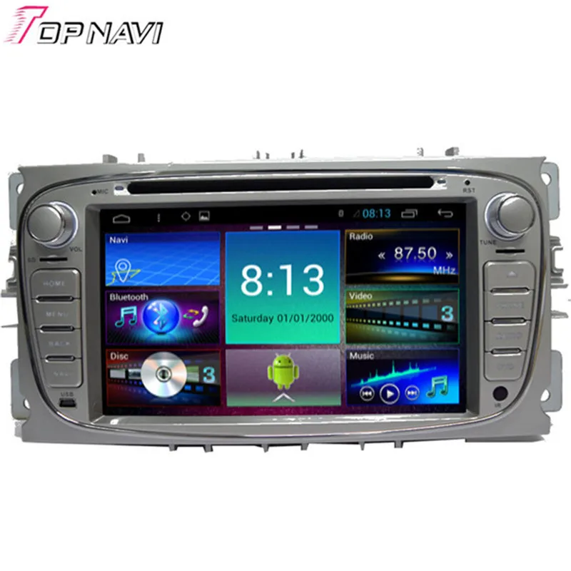 Quad Core Android 4 4 Car DVD Stereo for Focus 2011 With 16GB Flash Mirror Link