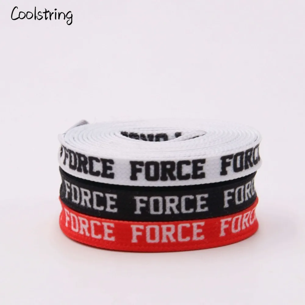 Coolstring Fashion Fantastic Flat Letter Print Shoelaces Sport Shoe Laces Sneaker Polyester Decoration Pattern Colored Bootlaces